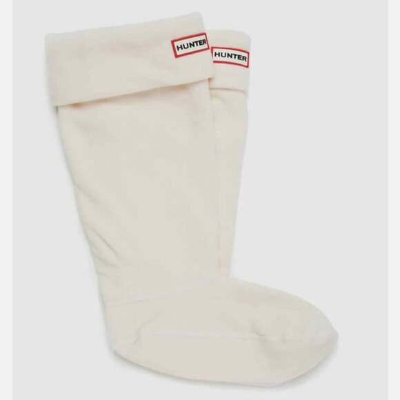 Hunter Unisex Tall Boot Socks in Cream Size XL Women 11+ Men (10-13) - Picture 2 of 4